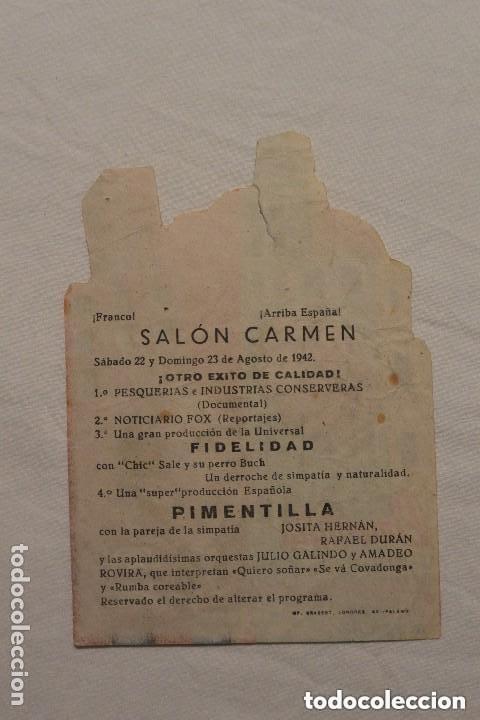 Cine: Programa folleto Pimentilla . SAL&Oacute;N CARMEN - Foto 2