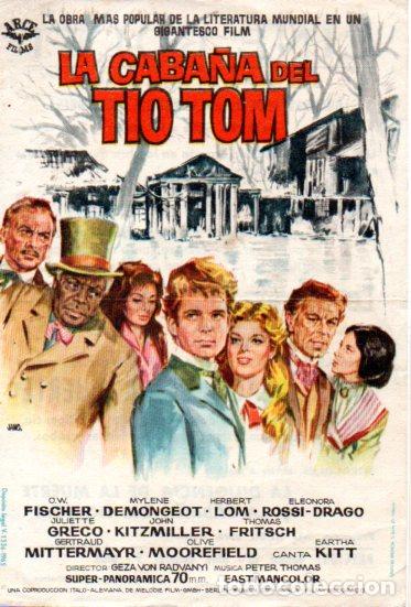 Cine: PROGRAMA DE CINE. LA CABA&Ntilde;A DEL TIO TOM CON PUBLICIDAD - Foto 1