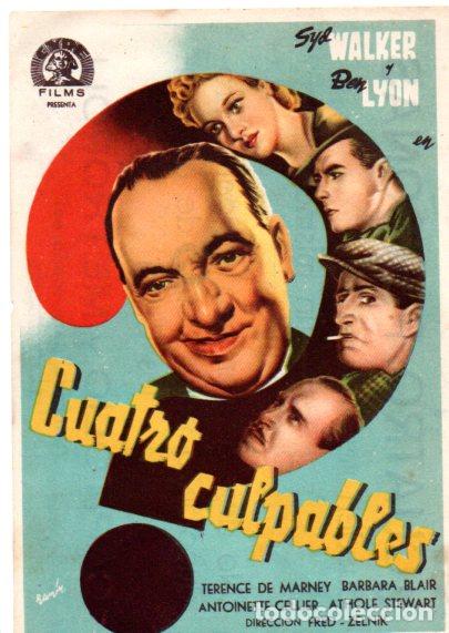 Cine: PROGRAMA DE CINE. CUATRO CULPABLES CON PUBLICIDAD - Foto 1