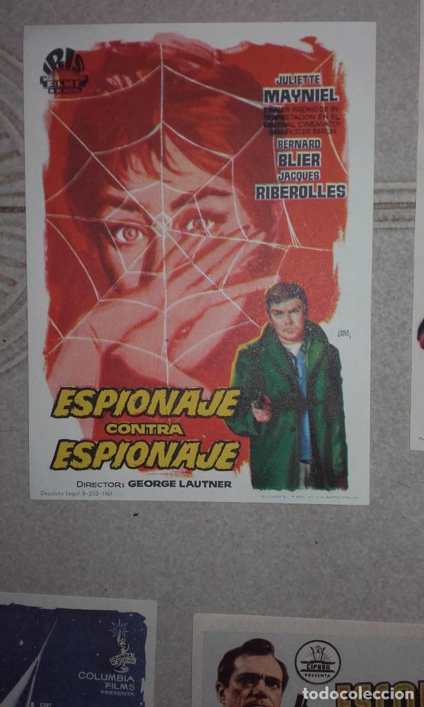 Folhetos de m&atilde;o de filmes antigos de cinema: ESPIONAJE CONTRA ESPIONAJE