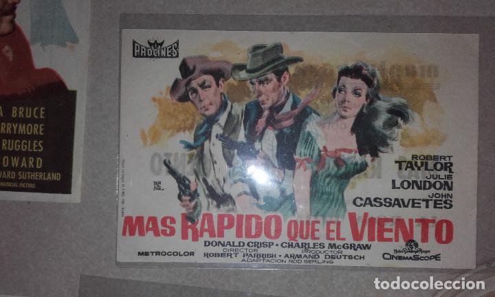 Folhetos de m&atilde;o de filmes antigos de cinema: MAS RAPIDO QUE EL VIENTO  MONTERROSA