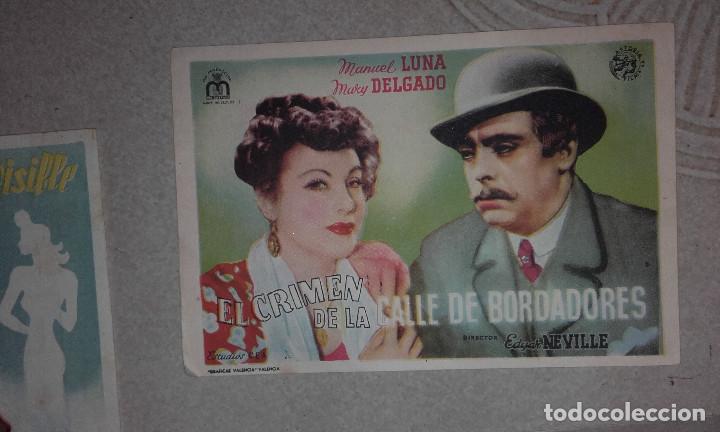 Folhetos de m&atilde;o de filmes antigos de cinema: EL CRIMEN DE LA CALLE DE BORDADORES