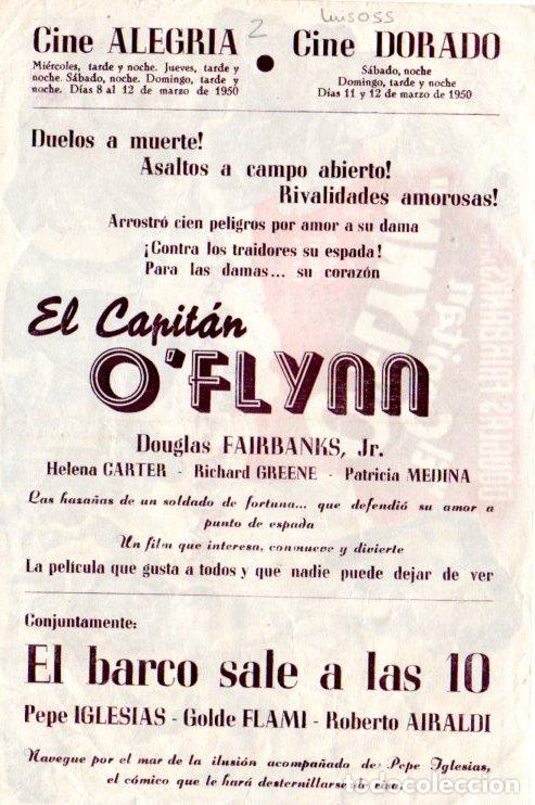 Cine: PROGRAMA DE CINE. EL CAPITAN O&acute;FLYNN CON PUBLICIDAD - Foto 2