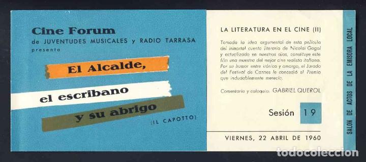 Cine: Programa de cine local: EL ALCALDE, EL ESCRIBANO Y SU ABRIGO. Doble - Foto 1