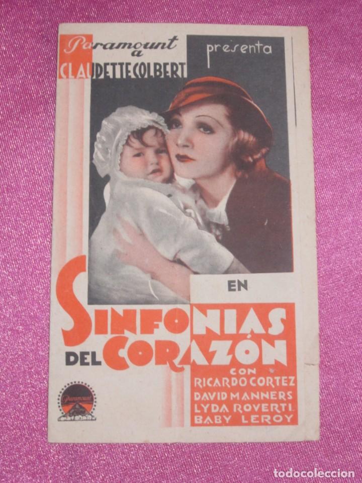 Cine: SINFONIAS DEL CORAZON PROGRAMA DE CINE DOBLE PARAMOUNT C25 - Foto 2