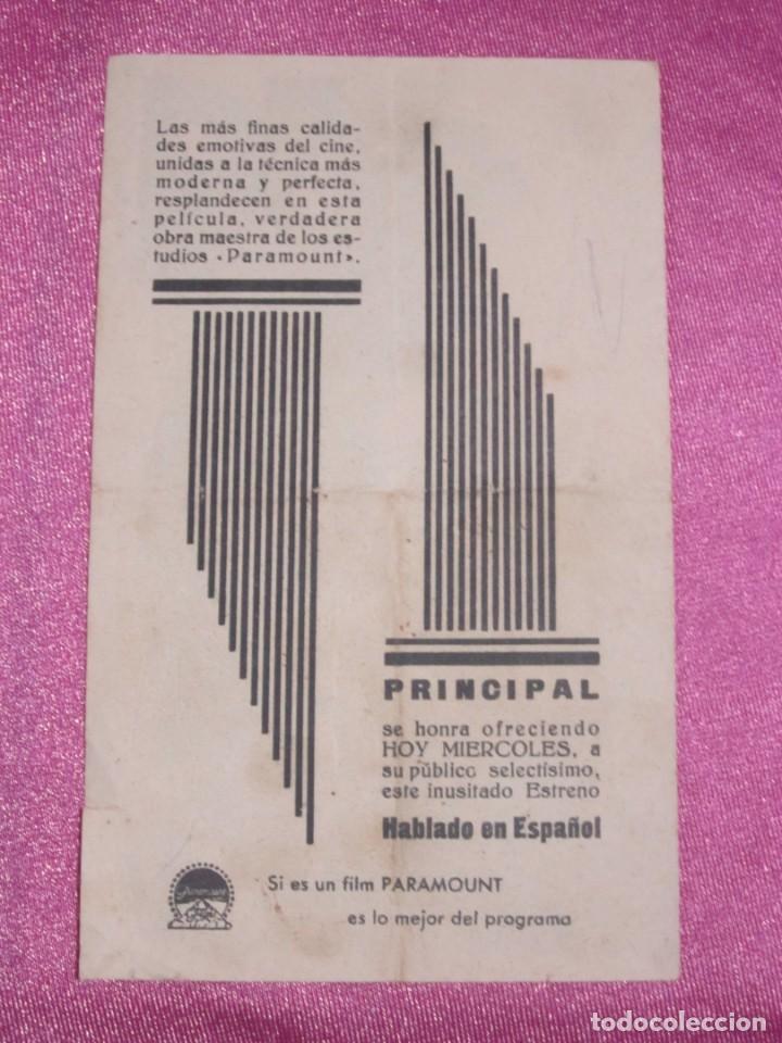 Cine: SINFONIAS DEL CORAZON PROGRAMA DE CINE DOBLE PARAMOUNT C25 - Foto 3