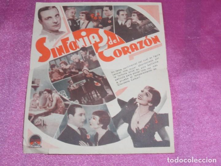 Cine: SINFONIAS DEL CORAZON PROGRAMA DE CINE DOBLE PARAMOUNT C25 - Foto 4