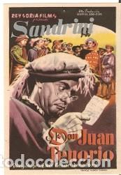 Cine: Programa Cine. Don Juan Tenorio. Sandrini. ref. 19-943 - Foto 1