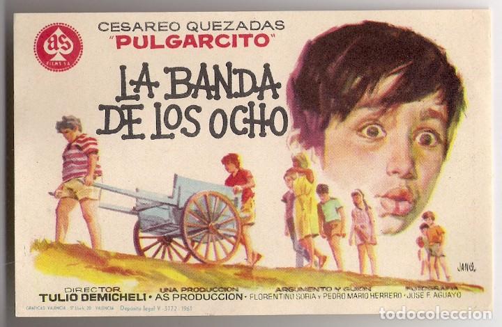 Kino: -72157 PROSPECTO PELICULA LA BANDA DE LOS 0CHO, CESAREO QUEZADAS PULGARCITO, CINE