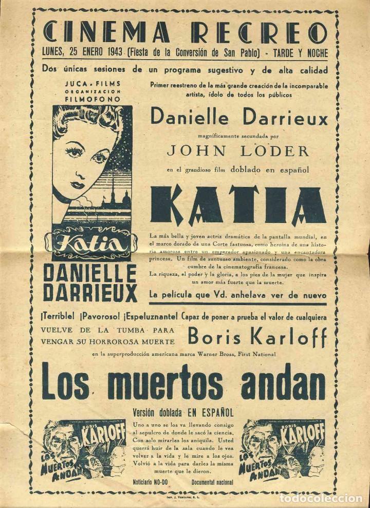 Cine: Programa de cine local: LOS MUERTOS ANDAN (Boris Karloff) - KATIA - Foto 1