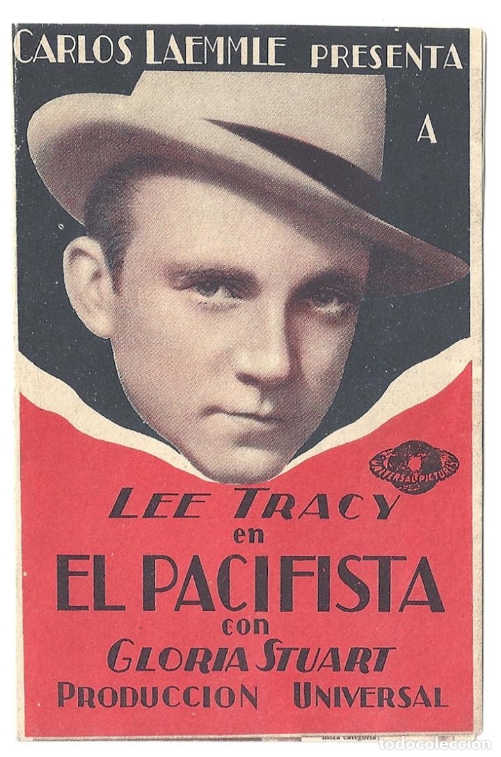 Cine: PTCC 014 EL PACIFISTA PROGRAMA DOBLE UNIVERSAL PAT OBRIEN GLORIA STUART - Foto 1