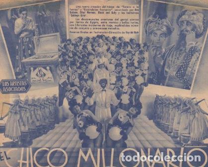Cine: PROGRAMA DE CINE DOBLE. EL CHICO MILLONARIO CON PUBLICIDAD - Foto 2