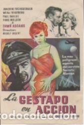 Cine: PROGRAMA DE CINE. LA GESTAPO EN ACCION SIN PUBLICIDAD - Foto 1