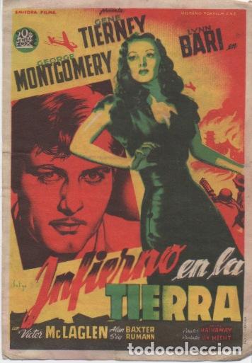 Cine: PROGRAMA DE CINE. INFIERNO EN LA TIERRA SIN PUBLICIDAD - Foto 1