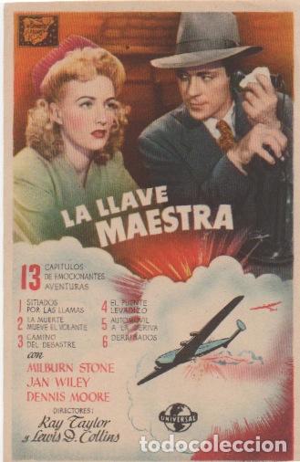 Cine: PROGRAMA DE CINE. LA LLAVE MAESTRA SIN PUBLICIDAD - Foto 1