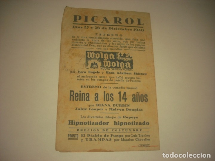 Cine: REINA A LOS 14 . PROGRAMA DOBLE CON PUBLICIDAD. - Foto 3