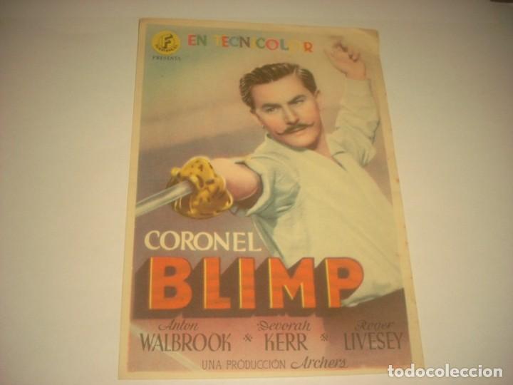 Cine: CORONEL BLIMP, PROGRAMA SENCILLO SIN PUBLICIDAD. - Foto 1