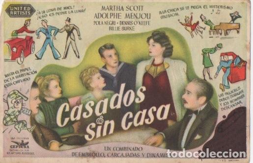 Cine: PROGRAMA DE CINE. CASADOS SIN CASA SIN PUBLICIDAD - Foto 1