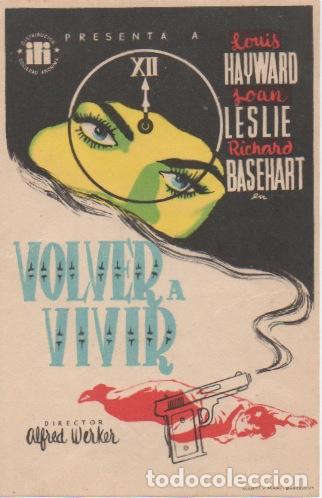 Cine: PROGRAMA DE CINE. VOLVER A VIVIR SIN PUBLICIDAD - Foto 1