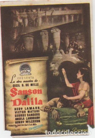 Cine: PROGRAMA DE CINE. SANSON Y DALILA SIN PUBLICIDAD - Foto 1