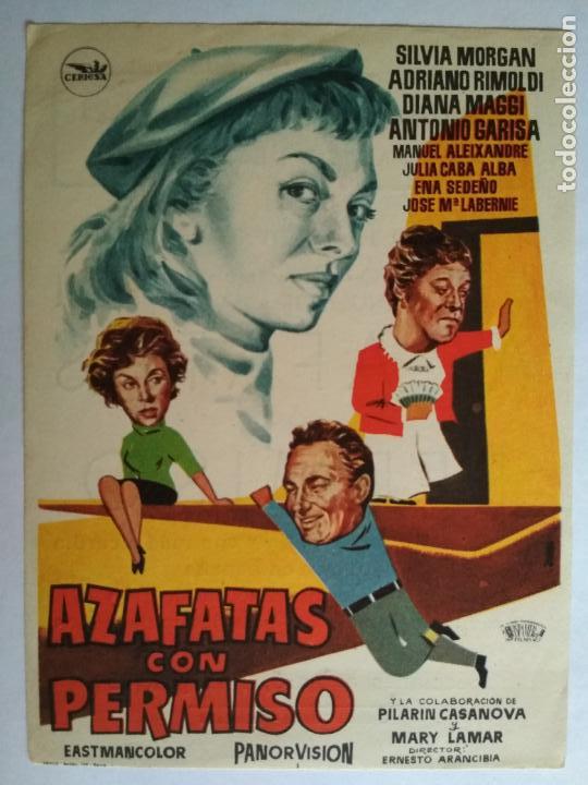Kino: FOLLETO DE CINE, AZAFATAS CON PERMISO CON SILVIA MANGANO , ORIGINAL, GRAN CINEMA COCA
