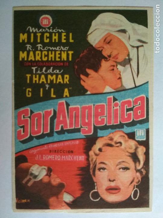 Kino: FOLLETO DE CINE, SOR ANGELICA CON MARION MITCHEL , ORIGINAL, TEATRO CINEMA ASTORIA