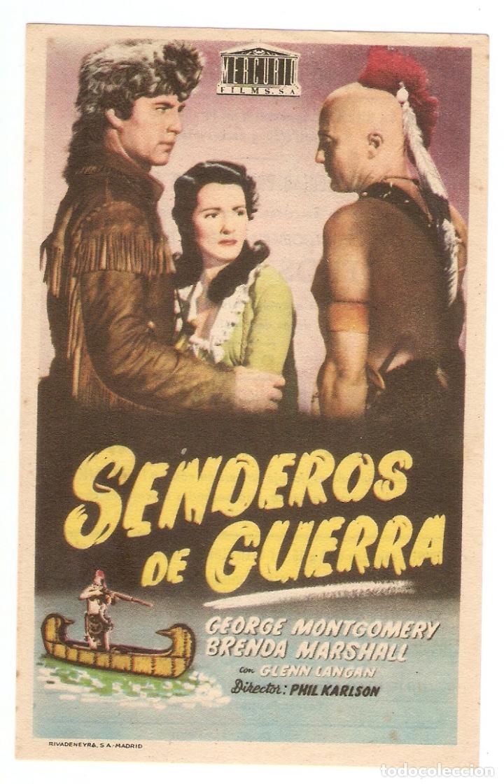 Cine: SENDEROS DE GUERRA - GEORGE MONTGOMERY, BRENDA MARSHALL - CINE CALANDRIA, MASNOU