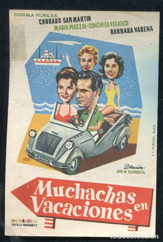 Cine: PROGRAMA ORIGINAL CONCHA VELASCO MUCHACHAS EN VACACIONES CON PUBLICIDAD - Foto 1
