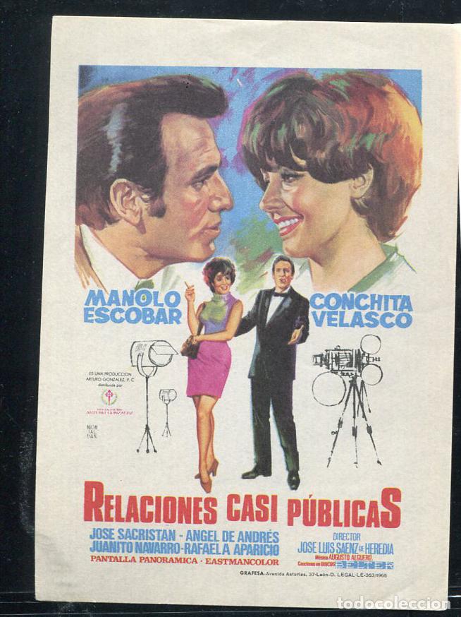 Cine: PROGRAMA ORIGINAL CONCHA VELASCO RELACIONES CASI PUBLICAS - Foto 1