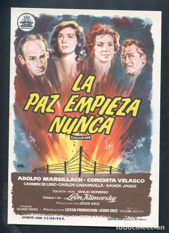 Cine: PROGRAMA ORIGINAL CONCHA VELASCO LA PAZ EMPIEZA NUNCA - Foto 1