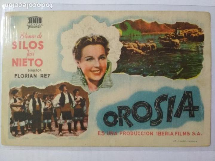 Kino: FOLLETO DE CINE, OROSIA CON BLANCA DE SILOS, ORIGINAL, SIN PUBLICIDAD