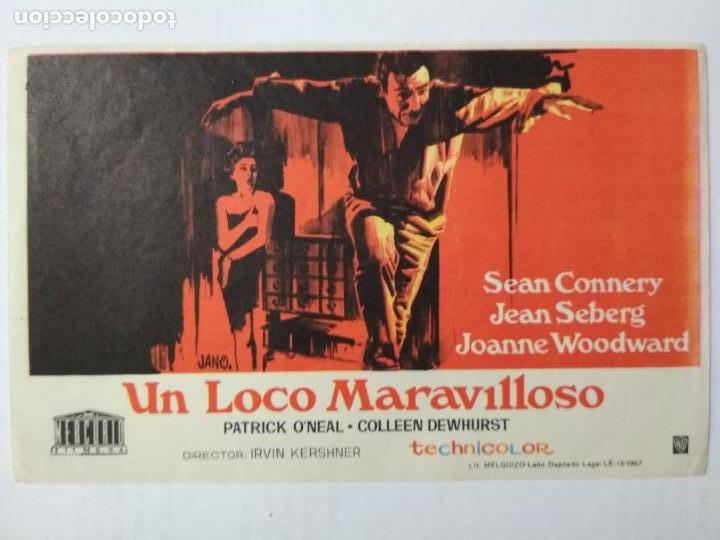Folhetos de m&atilde;o de filmes antigos de cinema: FOLLETO DE CINE, UN LOCO MARAVILLOSO CON SEAN CONNERY, ORIGINAL, SIN PUBLICIDAD