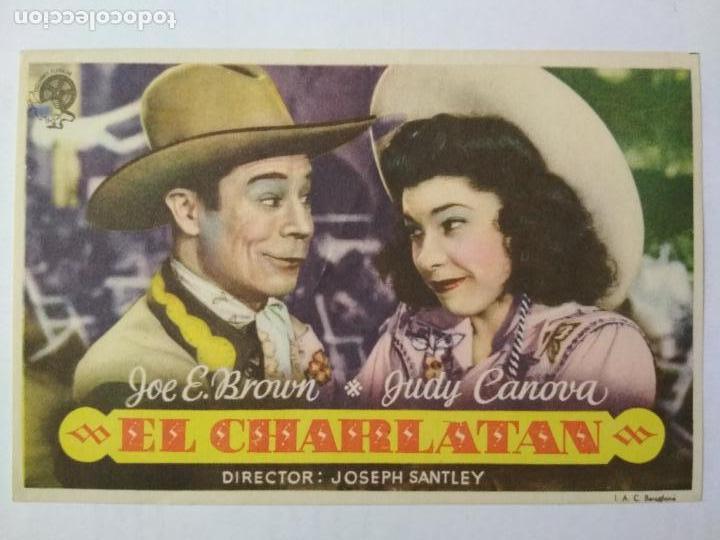 Folhetos de m&atilde;o de filmes antigos de cinema: FOLLETO DE CINE, EL CHARLATAN CON JOE E. BROWN, ORIGINAL, SIN PUBLICIDAD