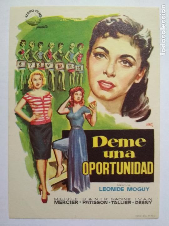 Folhetos de m&atilde;o de filmes antigos de cinema: FOLLETO DE CINE, DEME UNA OPORTUNIDAD CON MICHELE MERCIER, ORIGINAL, SIN PUBLICIDAD