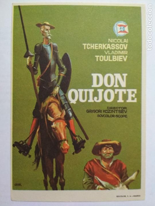 Folhetos de m&atilde;o de filmes antigos de cinema: FOLLETO DE CINE, DON QUIJOTE CON NICOLAI TCHERKASSOV, ORIGINAL, SIN PUBLICIDAD