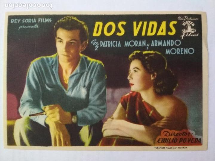 Folhetos de m&atilde;o de filmes antigos de cinema: FOLLETO DE CINE, DOS VIDAS CON PATRICIA MORAN ORIGINAL, SIN PUBLICIDAD