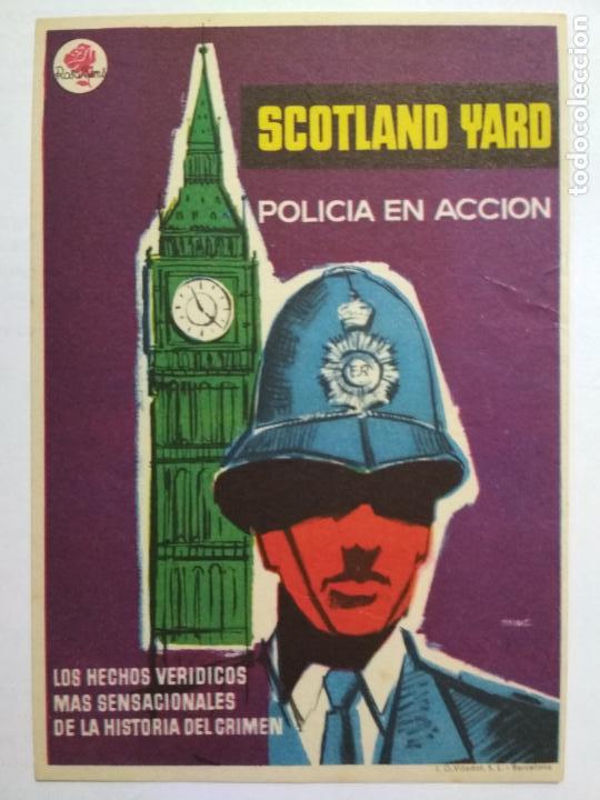 Folhetos de m&atilde;o de filmes antigos de cinema: FOLLETO DE CINE, SCOTLAND YARD-POLICIA EN ACCION, ORIGINAL, SIN PUBLICIDAD