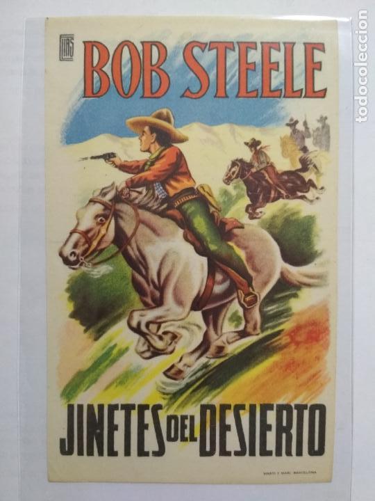 Folhetos de m&atilde;o de filmes antigos de cinema: FOLLETO DE CINE, JINETES DEL DESIERTO, ORIGINAL SIN PUBLICIDAD