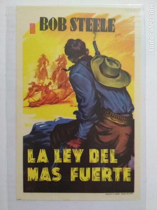 Folhetos de m&atilde;o de filmes antigos de cinema: FOLLETO DE CINE, LA LEY DEL MAS FUERTE, ORIGINAL SIN PUBLICIDAD
