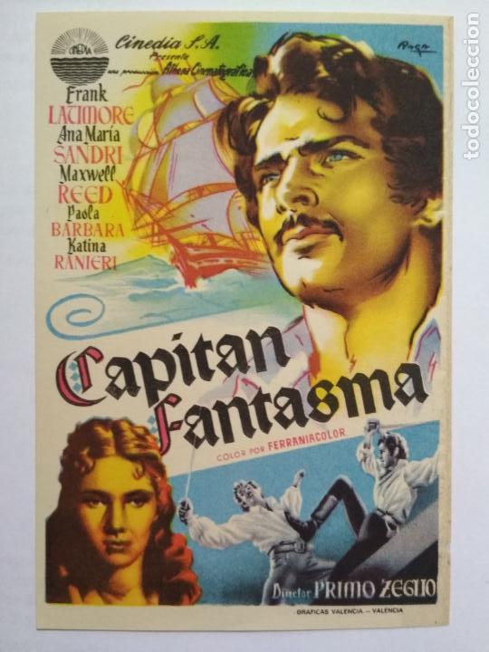 Folhetos de m&atilde;o de filmes antigos de cinema: FOLLETO DE CINE, CAPITAN FANTASMA, ORIGINAL SIN PUBLICIDAD