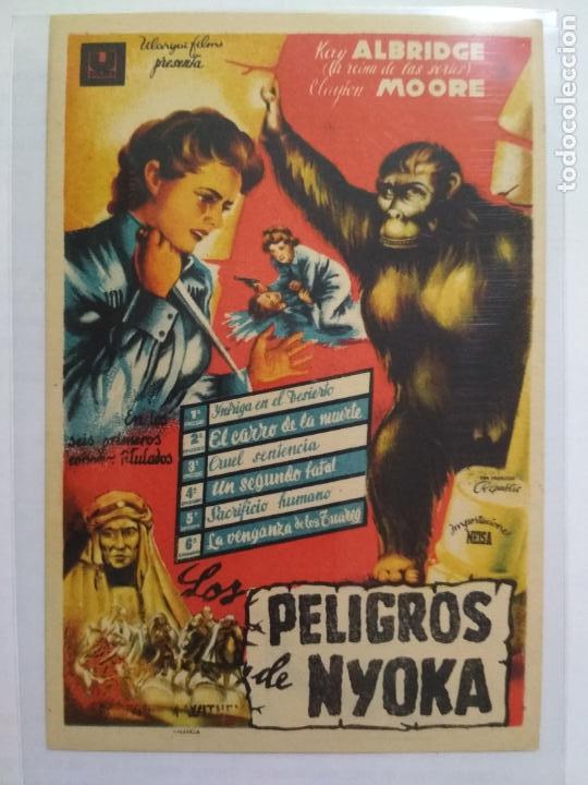 Folhetos de m&atilde;o de filmes antigos de cinema: FOLLETO DE CINE, LOS PELIGROS DE NYOKA, ORIGINAL SIN PUBLICIDAD