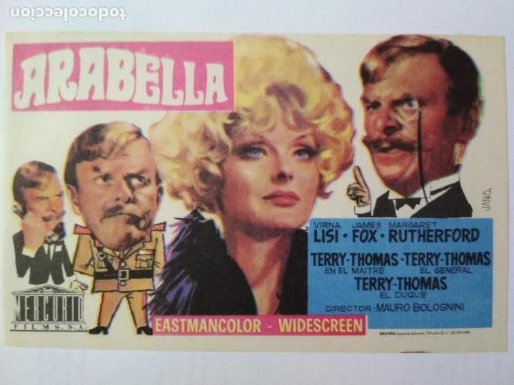 Folhetos de m&atilde;o de filmes antigos de cinema: FOLLETO DE CINE, ARABELLA, ORIGINAL SIN PUBLICIDAD