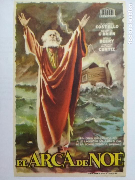 Folhetos de m&atilde;o de filmes antigos de cinema: FOLLETO DE CINE, EL ARCA DE NOE, ORIGINAL SIN PUBLICIDAD