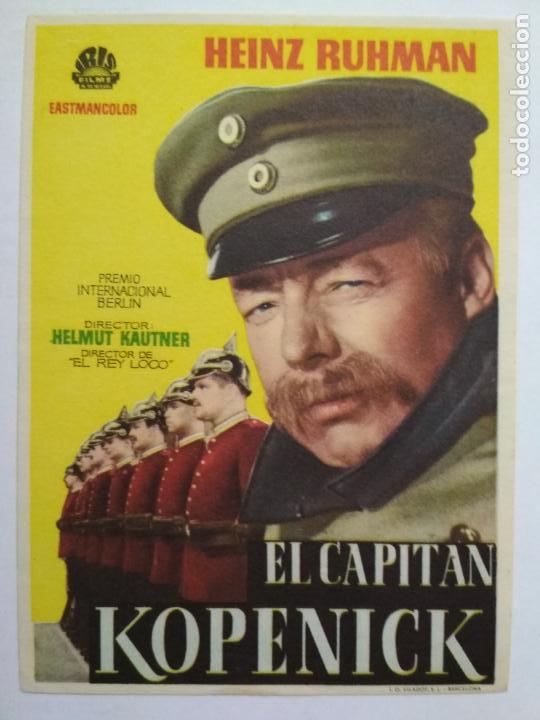 Folhetos de m&atilde;o de filmes antigos de cinema: FOLLETO DE CINE, EL CAPITAN KOPENICK, ORIGINAL SIN PUBLICIDAD