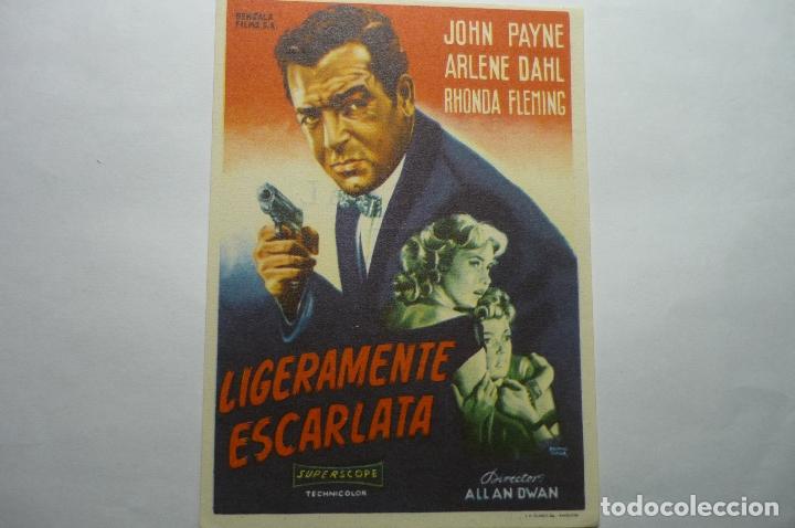 Cine: PROGRAMA LIGERAMENTE ESCARLATA - JOHN PAYNE PUBLICIDAD