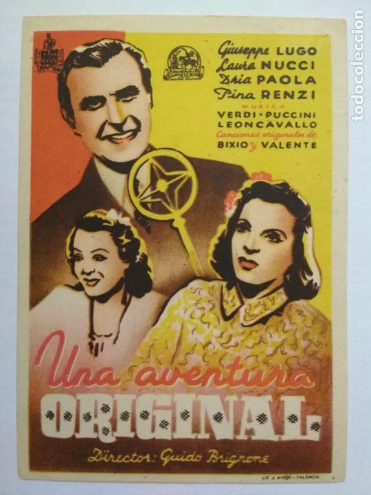 Folhetos de m&atilde;o de filmes antigos de cinema: FOLLETO DE CINE, UNA AVENTURA ORIGINAL, ORIGINAL, SIN PUBLICIDAD