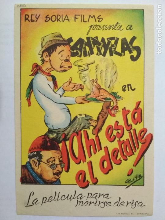 Folhetos de m&atilde;o de filmes antigos de cinema: FOLLETO DE CINE, AHI ESTA EL DETALLE, ORIGINAL, ORIGINAL, SIN PUBLICIDAD