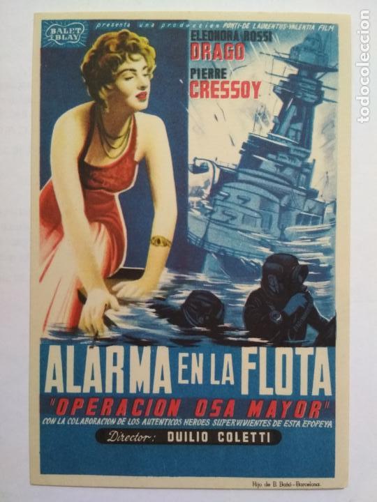 Folhetos de m&atilde;o de filmes antigos de cinema: FOLLETO DE CINE, ALARMA EN LA FLOTA, ORIGINAL, SIN PUBLICIDAD