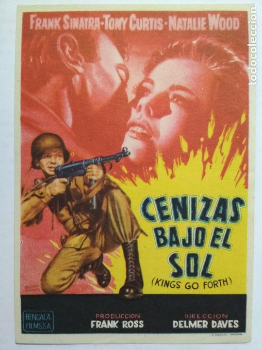Folhetos de m&atilde;o de filmes antigos de cinema: FOLLETO DE CINE, CENIZAS BAJO EL SOL, ORIGINAL, SIN PUBLICIDAD
