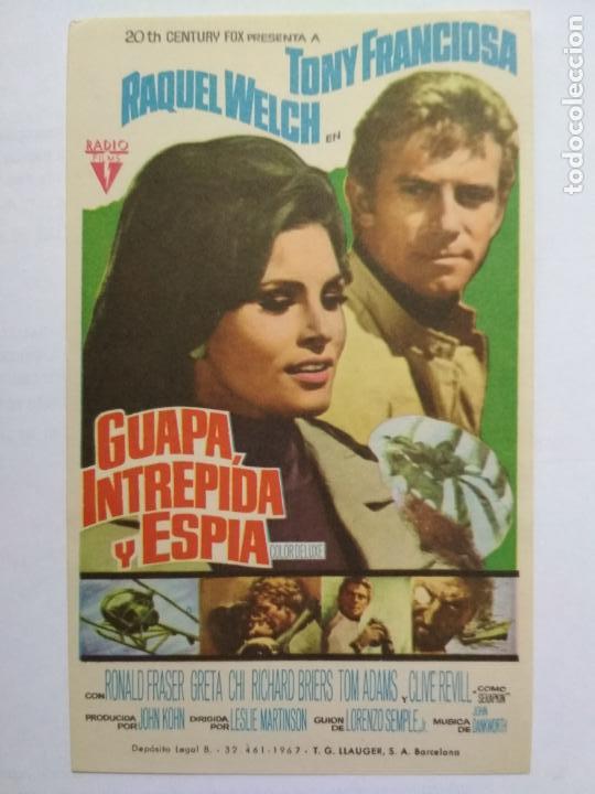 Folhetos de m&atilde;o de filmes antigos de cinema: FOLLETO DE CINE, GUAPA INTREPIDA Y ESPIA, ORIGINAL, SIN PUBLICIDAD